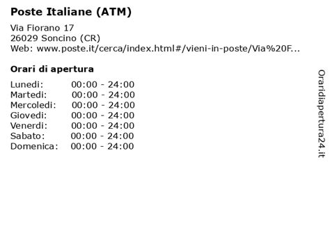 ᐅ Orari di apertura „Poste Italiane“ 